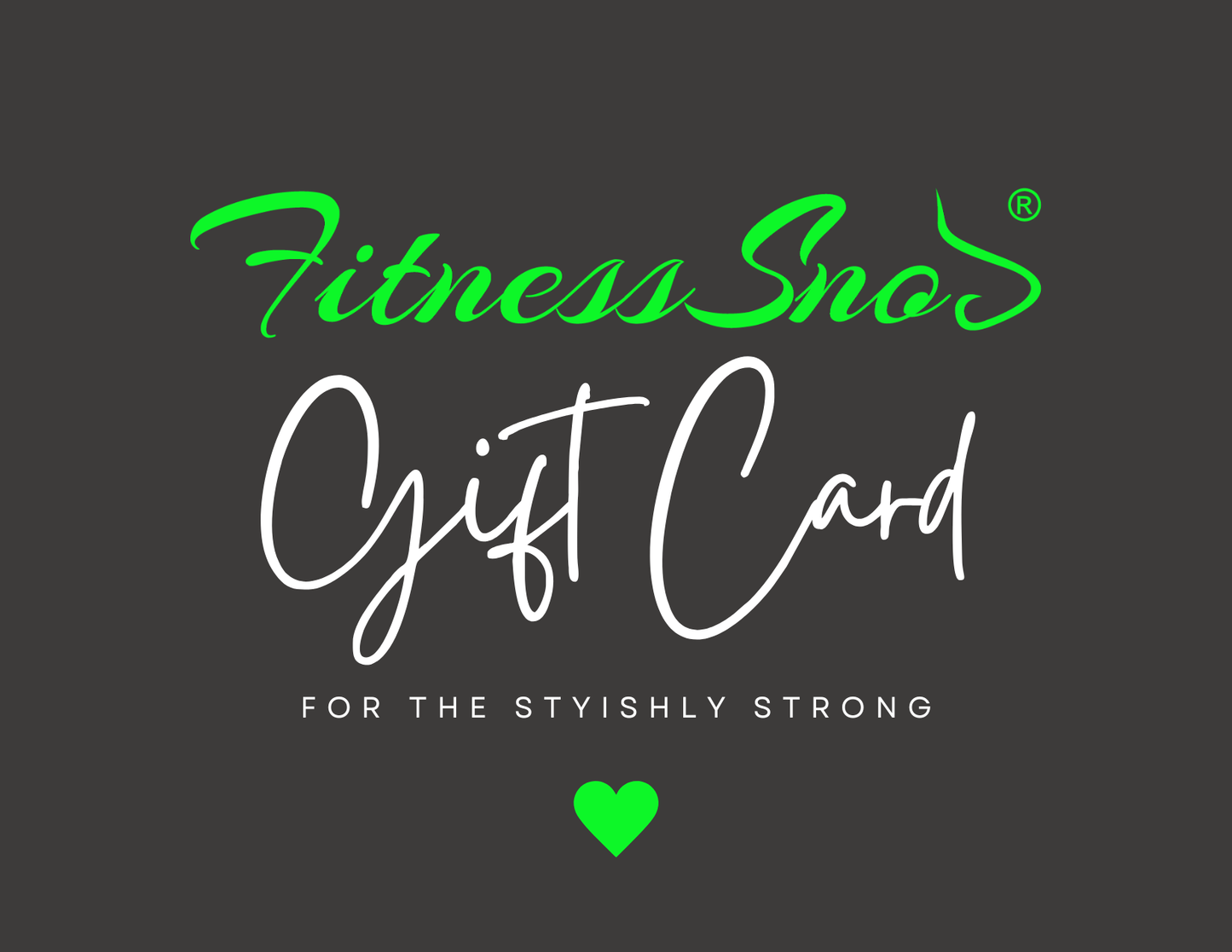 Fitness Snob Gift Card